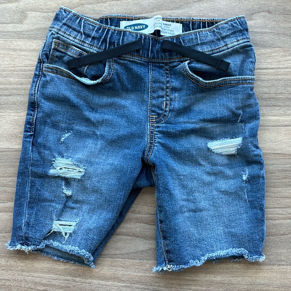 Kids ripped jeans shorts